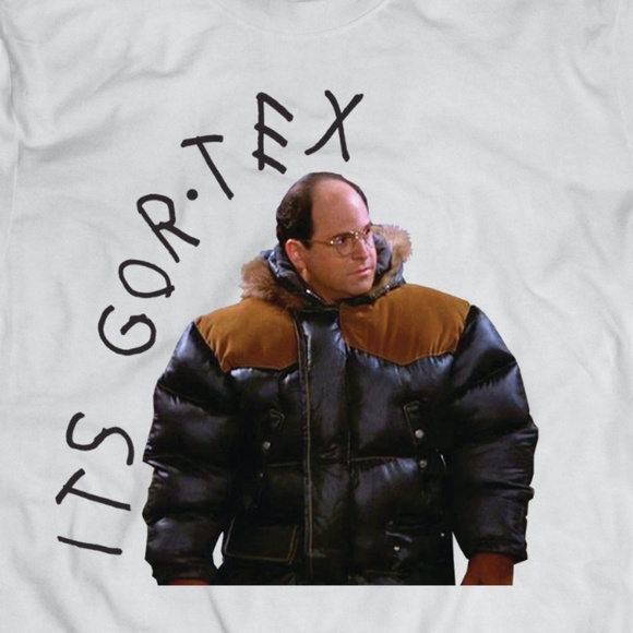 Seinfeld White George Costanza Gortex Tee - Picture 2 of 2